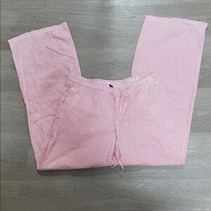 Pink Striped Lounge Pants